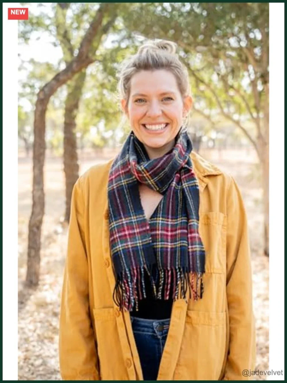 100% Lambswool Tartan Plaid Winter Scarf, Unisex Fashion Scarf